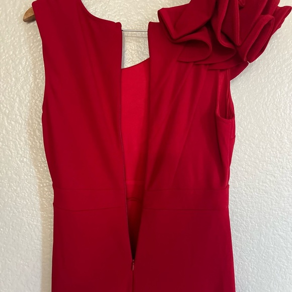 NWOT Lucette Red Sleeveless Ruffled Mermaid Maxi Dress - Picture 7 of 8